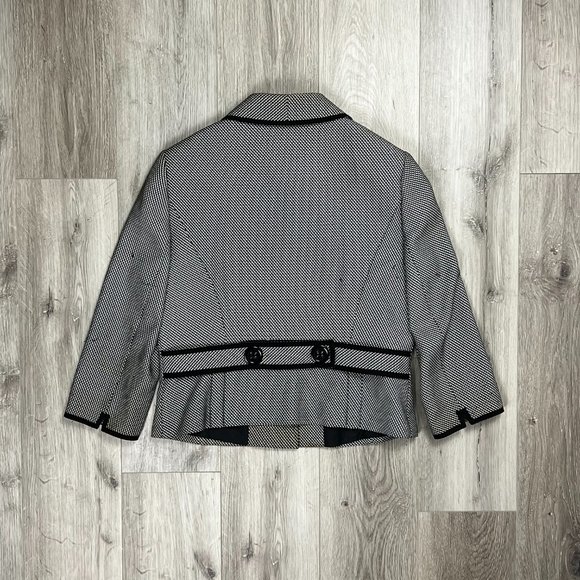 Tahari Arthur S Levine Vintage Black/White Size 14 Blazer - Picture 6 of 7